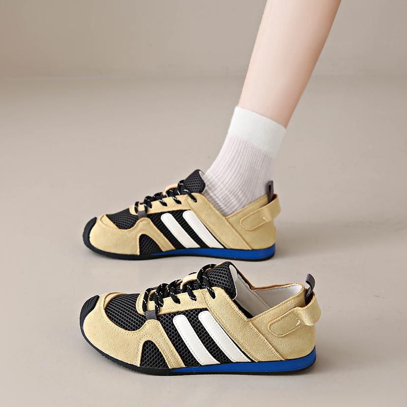 Fashion CRLAYDK Women Classic Retro Gum Sole Fashion Sneakers Casual Tennis Comfort Skate Mesh Walking Footwear Anti Slip Trainers