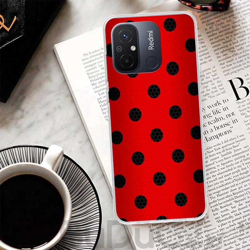 Insect Seven-Star ladybug Cover For Xiaomi Redmi 13 13C 14C 12 12C 10 10C 9 9C 9T 9A Phone Case 10A 8A 8 7A 7 6A 6 K80 K70 K60 K