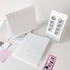 Minimalist PP Photo Album Clear Mushroom Hole Photo Card Binder Loose Leaf Desktop Display Album Kpop Photocard Collection