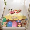 Cartoon Cake Entry Floor Mat, The Entrance Can Be Cut, Non-Slip Silk Ring Foot Mat, Household Scraping Mud, Easy To Take Care Of Floor Mat