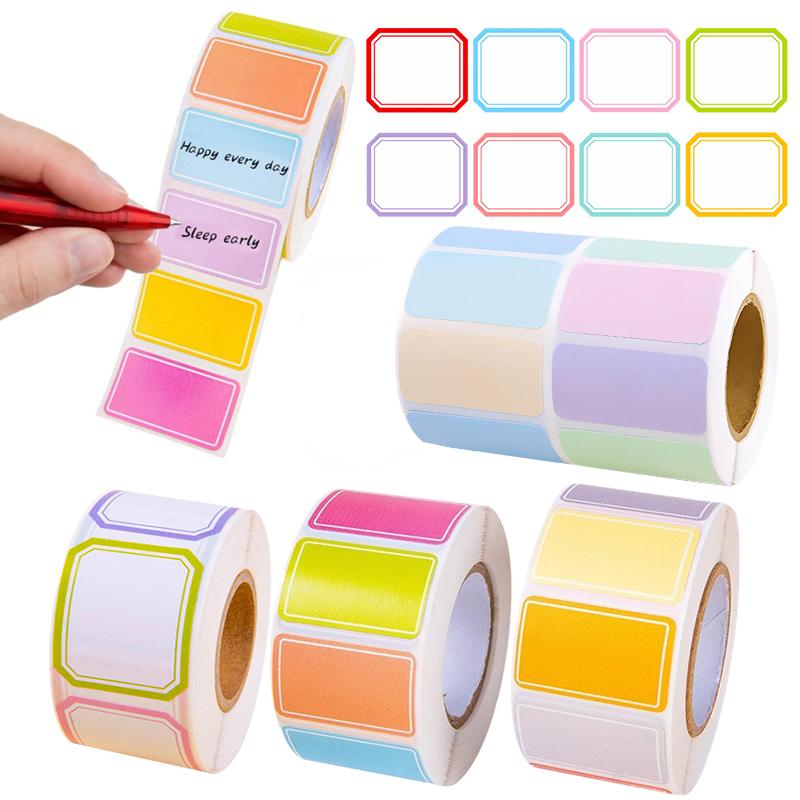 Waterproof Colored Labels Stickers Color-Coding Removable Labels Solid Colors Tags for Inventory Address File Classification ZYF