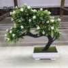 Blooming Bouquet Artificial Flower Tree Pot Bonsai Stage Garden Wedding Party Balcony Decor