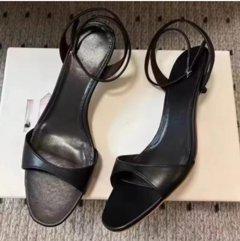 

Fashion Fashion Kitten Heel Design Brand Sandals Women Summer Sexy Open Toe Ankle Buckle High Heel Sandals Elegant Commuter Office Shoes 40 чёрный