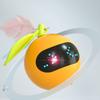 Electric Self Rotating Cat Toy with Laser Red Dot Interactive Automatic Smart Jumping Ball Orange