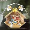 Classic Nativity Scene Acrylic Plaque Sign - Christmas Gift for Christians, Home & Office Decor, Party Centerpiece, Festival Keepsake, Nurseries, Home