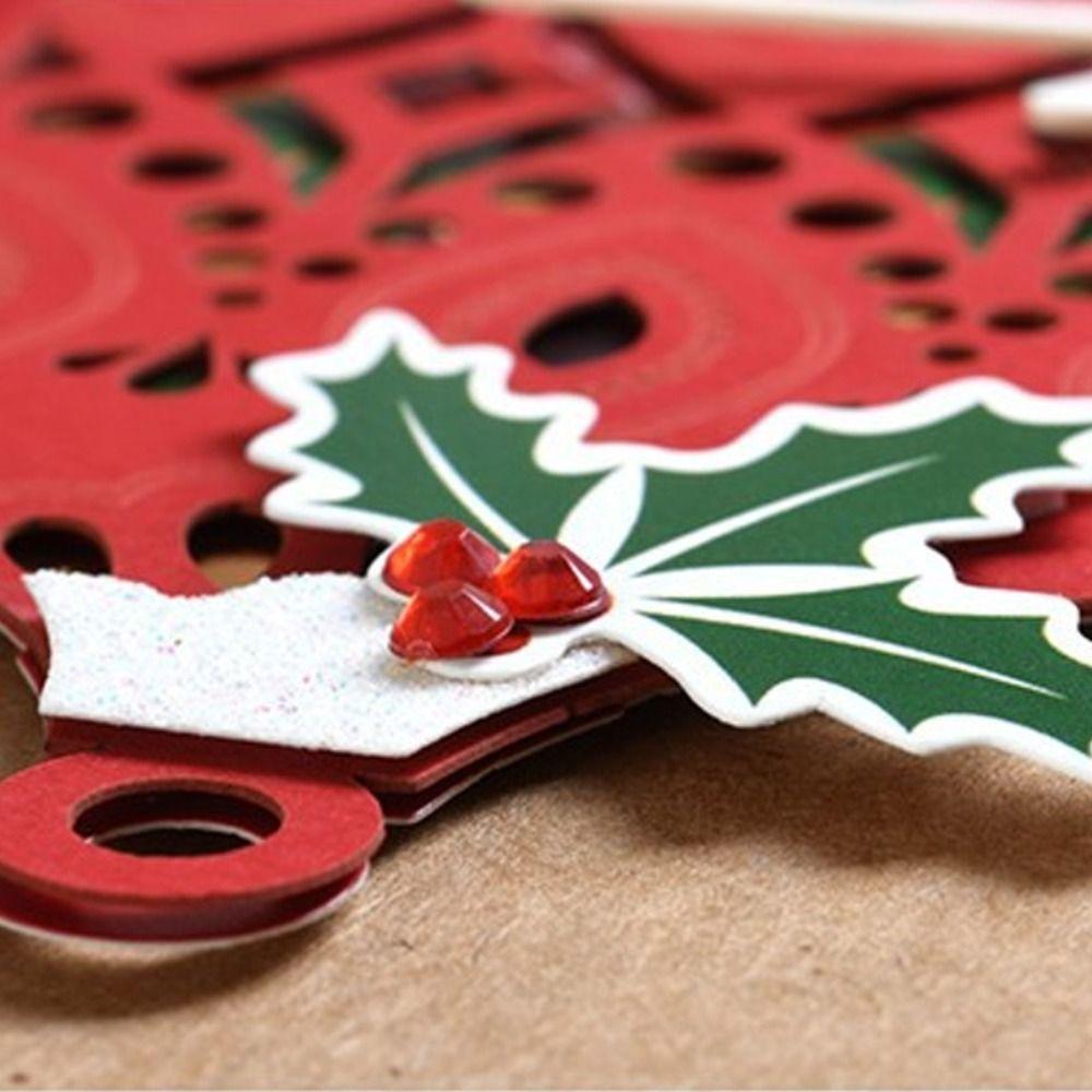 Foldable Greeting Card Kraft Paper Invitations Card Party Supplies Christmas Cards  New Year