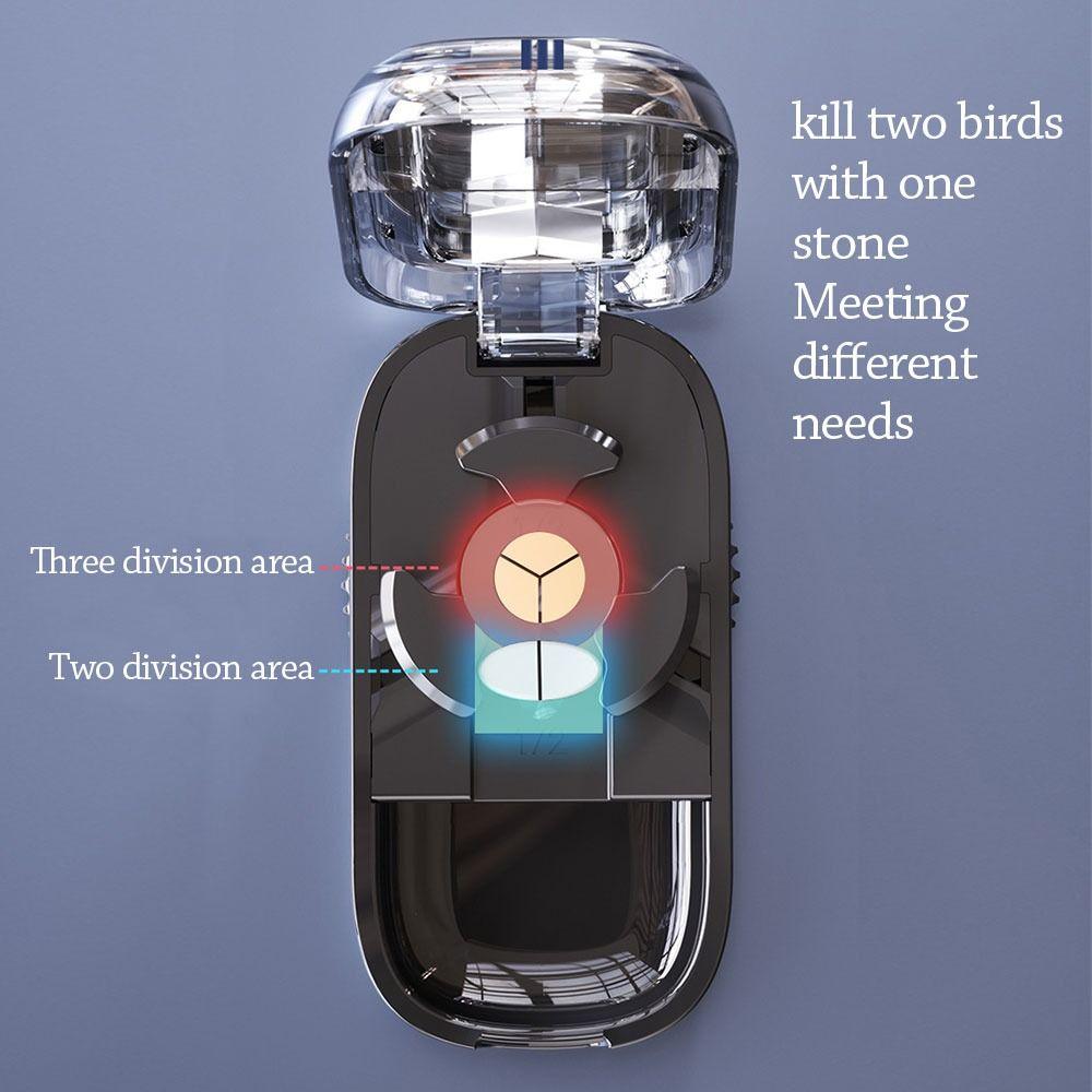 Divider Organizer Three Part Pill Cutter Dustproof Medicine Pill Cutter  for Small or Large Pills