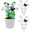 Black Garden Trellis Butterfly Design Plant Climbing Frame  Garden Decoration