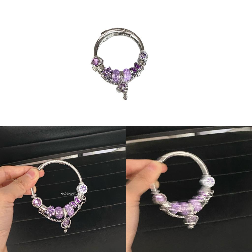 Vintagebeaded Bracelet For Women With Crown And Heart Designs