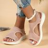 Women Sandals New Summer 2025 Beach Comfort Casual Sport Shoes Women Comfortable Wedge Platform Sandals Roman Sandals Plus Size