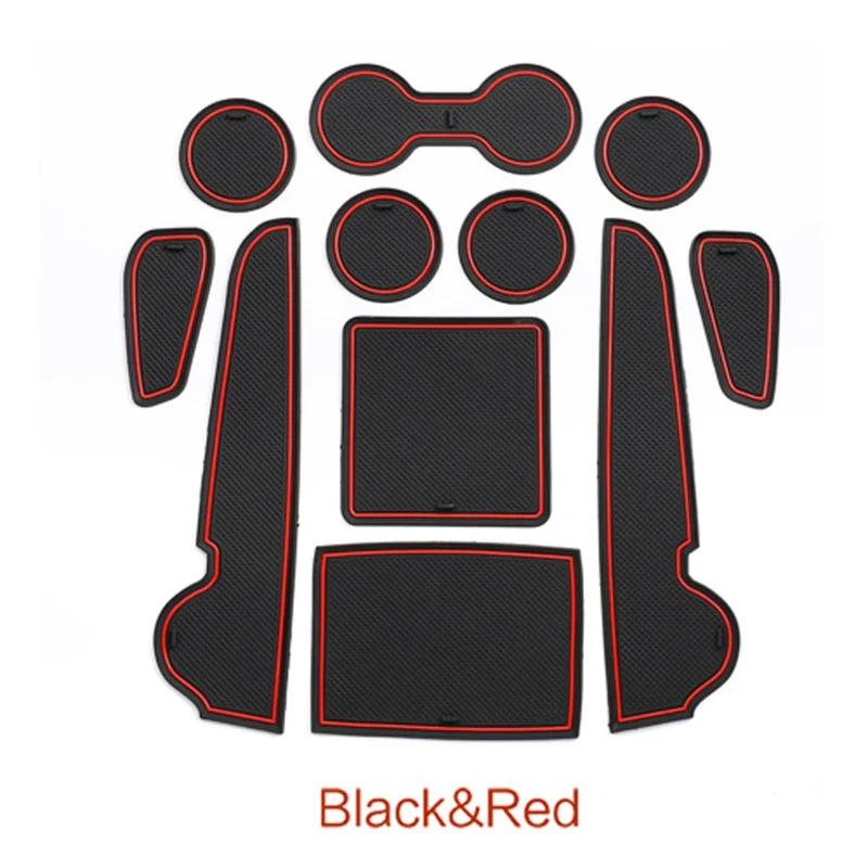 

Резиновый коврик с дверной канавкой для Toyota Corolla Cross XG10, подушка для чашки, слот для ворот, подставка, внутренняя пылезащитная наклейка, коврик красный