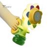 Colorful Flower Bubble Machine Dancing Light-up Flower Bubble Maker Summer Outdoor Handheld Automatic Bubble Blower Toy Toddlers Boys Girls Gift
