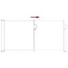 Retractable Side Awning Gray 300 x 100 cm Polyester