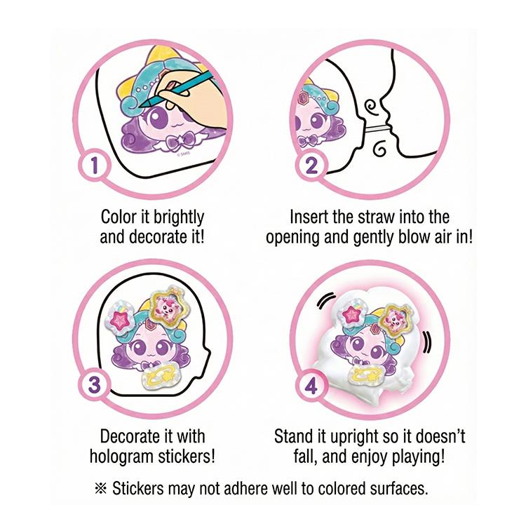 Kore'de Üretildi - Yakala! Teenieping 5. Sezon Balon Boyama + Hologram Etiket Seti (5 Seçenek)