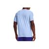 Under Armour Wordmark Logo Training Loose Comfortable Crew Neck T-Shirt Men T-Shirts Blue 1361666-438