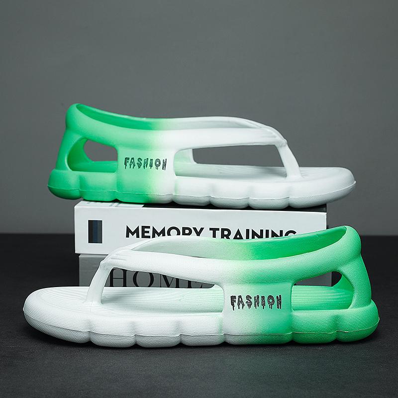 Fashion Mens Thong Sandals Summer 2025 New Mens Shoes Thick Bottom EVA Non-slip Slide Slippers Outdoor Indoor Couples Flip Flops