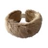 Artificial Hair Band Elastic Imitation Fox Fur Headband Wide Edge Design No Dome Coldproof Winter Hair Tie