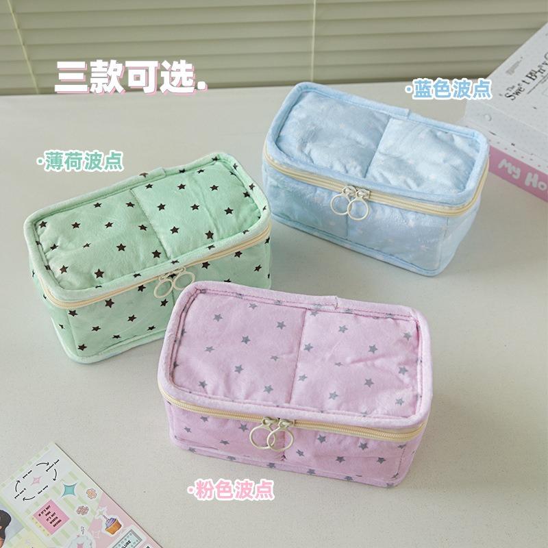 Large Capacity High Appearance Ins Style Korean Pencil Case For Student Kids Stationery