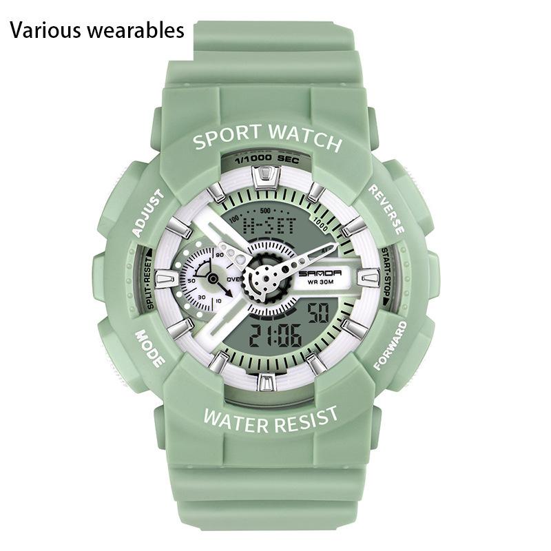 Modische Jugend Herren- und Damenuhren Outdoor Wasserdicht Leuchtend Multifunktionale Elektronische Uhr