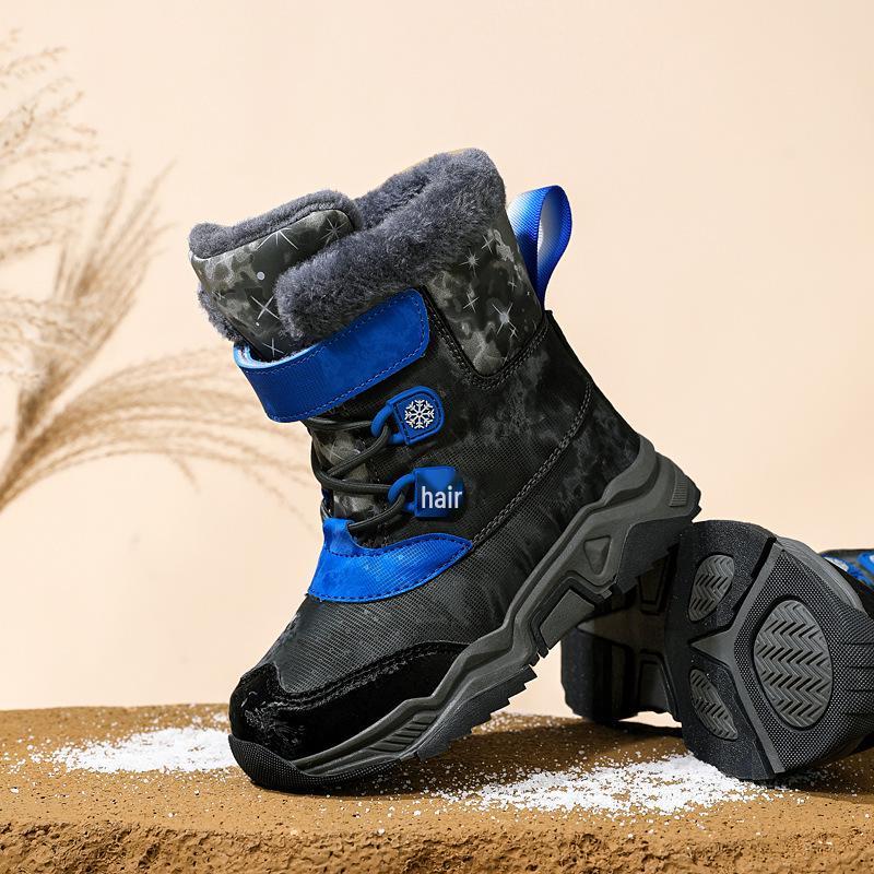 2024 Winter Unisex Kids' Snow Boots - Southern Potato Style, Ski-Ready, Cotton-Lined for Medium and Large Children