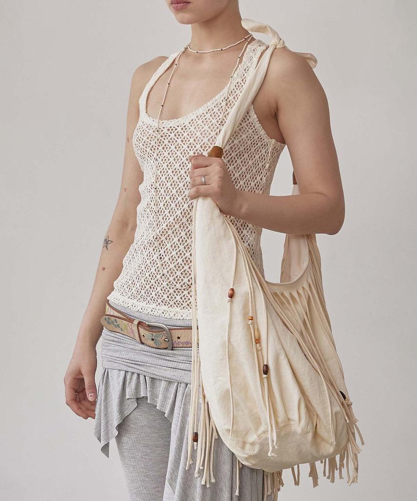 Sculptor Shaggy Fringe Market Bag Raw