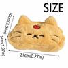 Kawaii Cat Printed Pencil Case Funny Cat Plush Cat Stationer Bag  Student Stationery