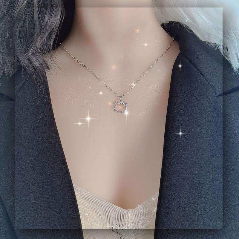 Ocean Theme Necklace Sparkling Mermaids Tail Pendant Choker Minimalisms Cat Butterfly Skull Charm Clavicle Chain Jewelry