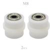 2pcs 8mm 10mm Motorcycle Chain Tensioner Motocross Wheel Guide Drive Roller Pulley ATV Moto Accessories Enduro Dirt Pitbike