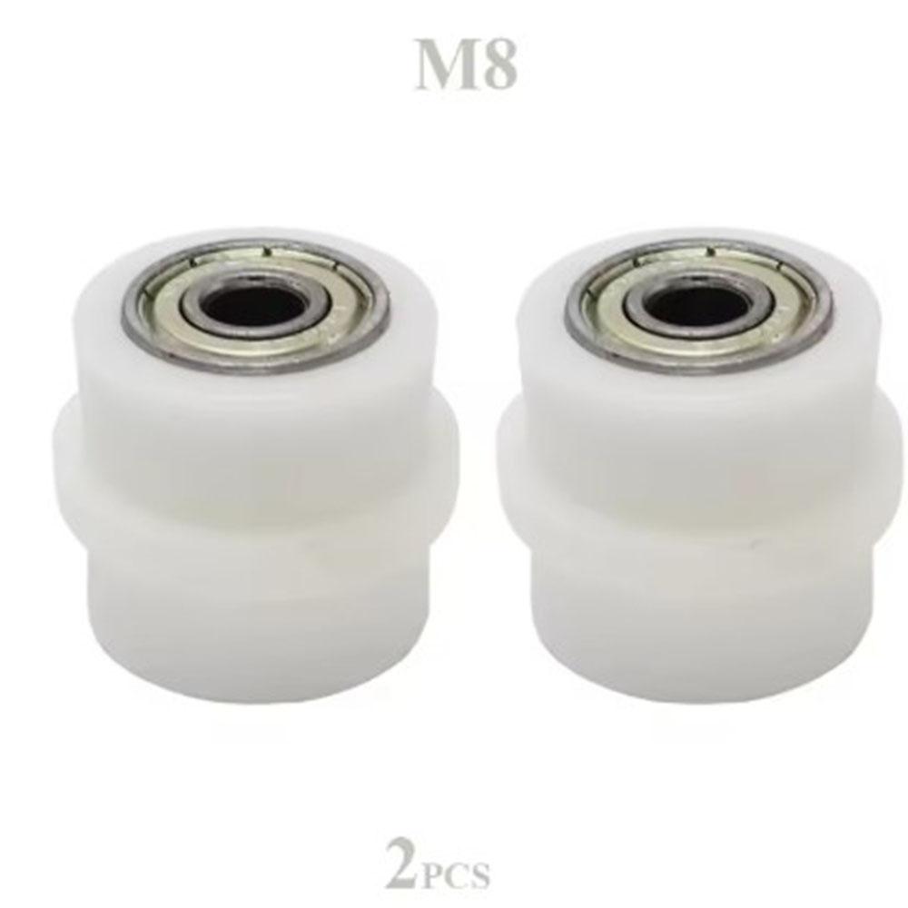 2pcs 8mm 10mm Motorcycle Chain Tensioner Motocross Wheel Guide Drive Roller Pulley ATV Moto Accessories Enduro Dirt Pitbike