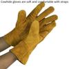 Thickened Cowhides Workshop Gloves Nonslip Grip Thermal Shielding for Heavy Machinery and Hazardous Material Handling