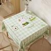 Square Table Tablecloth Waterproof, Oil-Proof And Anti-Scalding Square Household Small Fresh Dining Table And Chairs Modern And Simple