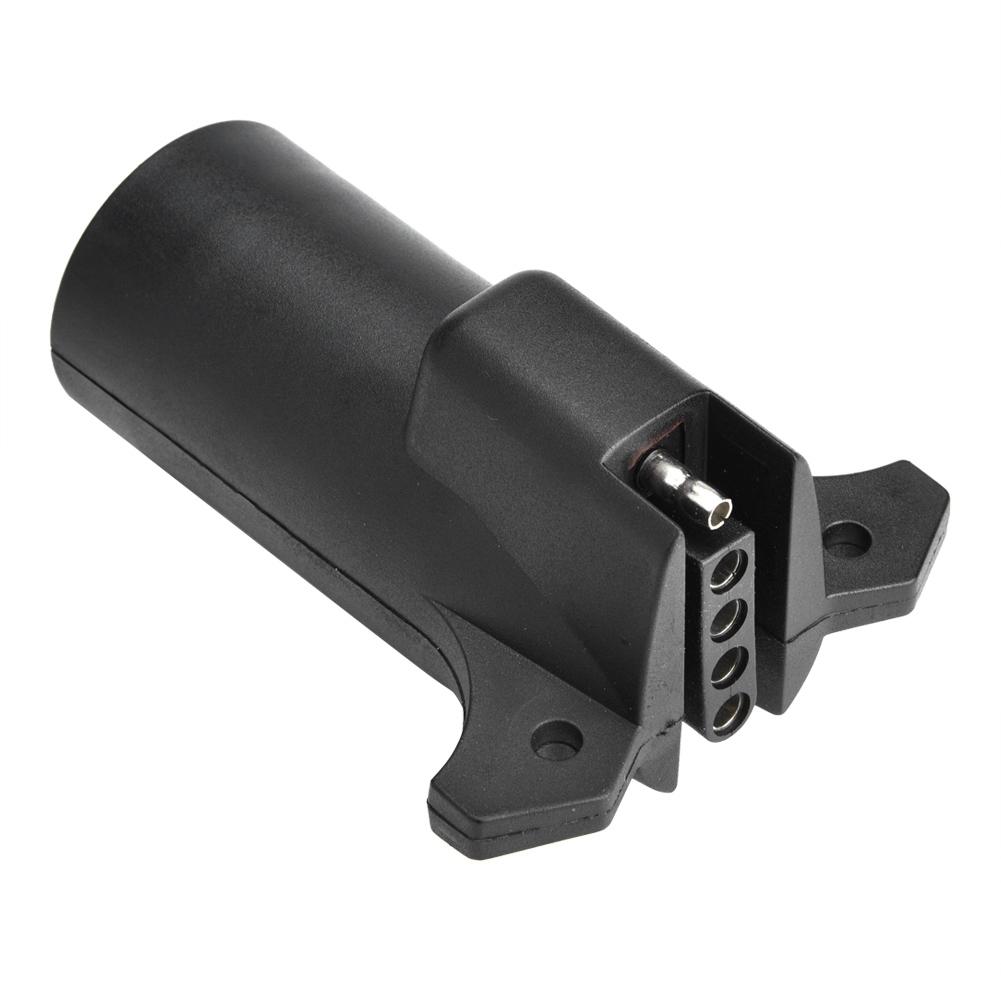 Adaptador de Fiação para Reboque 12V 7 Pinos Lâmina RV para 5 Pinos Plano Conector Plugue Luz de Reboque