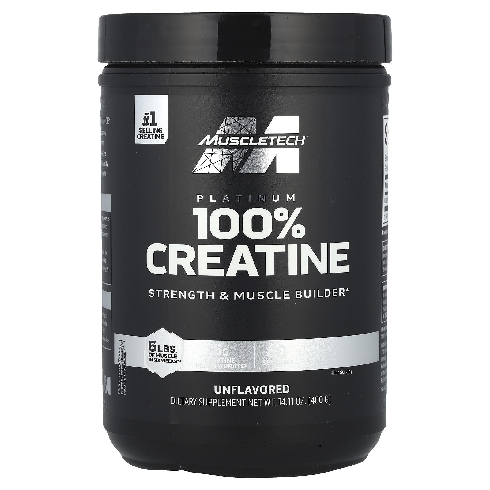 

MuscleTech, Platinum 100% Creatine, Unflavored, 14.11 oz (400 g)