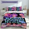Set Caccia Demoni Kpop con Nome Personalizzato 3 Pezzi, Include 1 Copripiumino e 2 Federe, Arredo Camera da Letto per Tutte le Stagioni