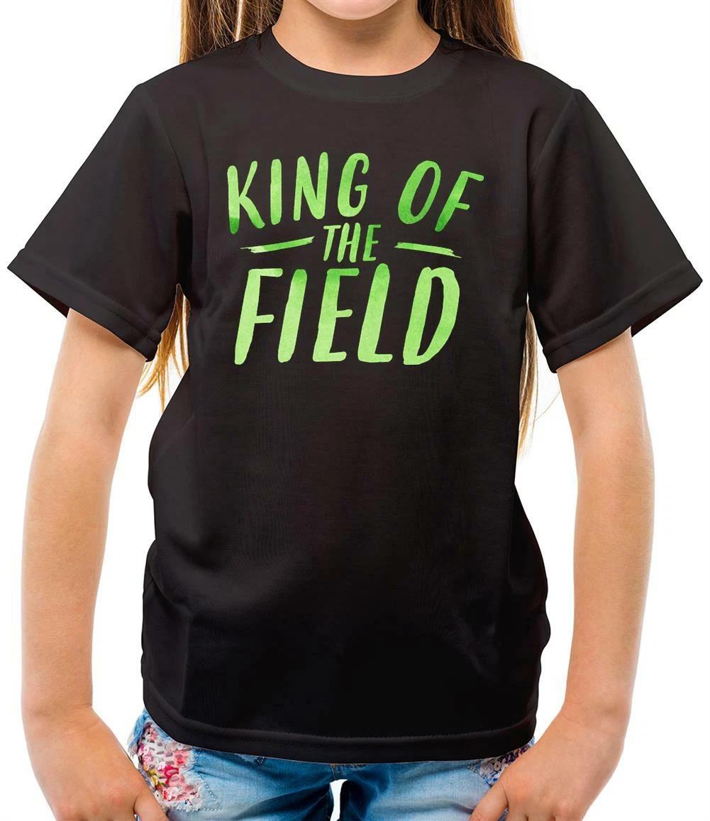 King Of The Field - Kids T-Shirt - Football - Rugby - Hockey - Lacrosse-Baseball 100