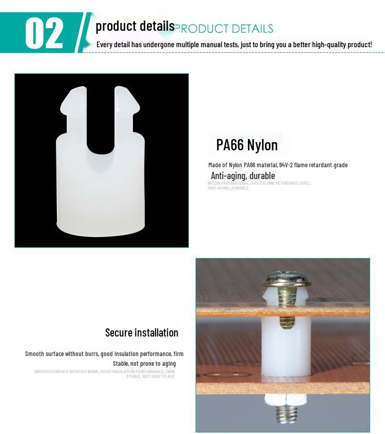 Nylon PCB Isolation and Fixing Spacer Column