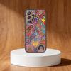 Retro-Kunstmuster-Handyhülle für Samsung S25, S24, S21, S22, S23, S30, Ultra, S20, Plus, Fe, Note, 10, 9, 5G Schwarze Abdeckung
