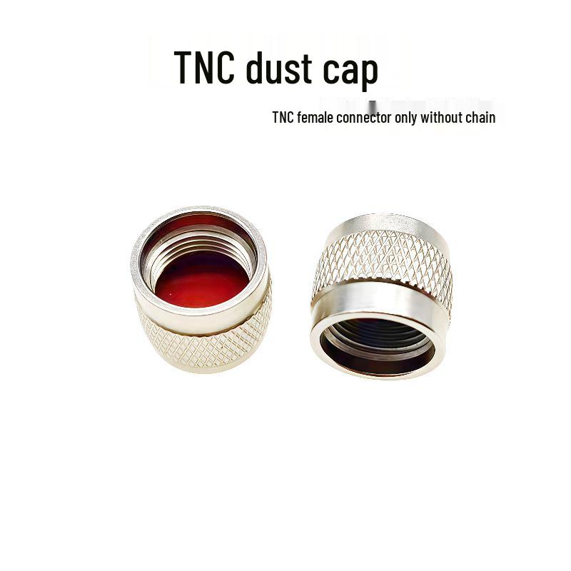 All-Copper Nickel-Plated TNC Dust Cap Plug (Female, No Chain)