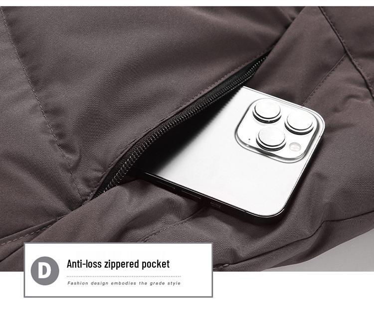 NASA Collaboration 2025 Men's Winter Cotton Jacket with Hood - Korean Style, Warm and Trendy Thicken Outerwear
