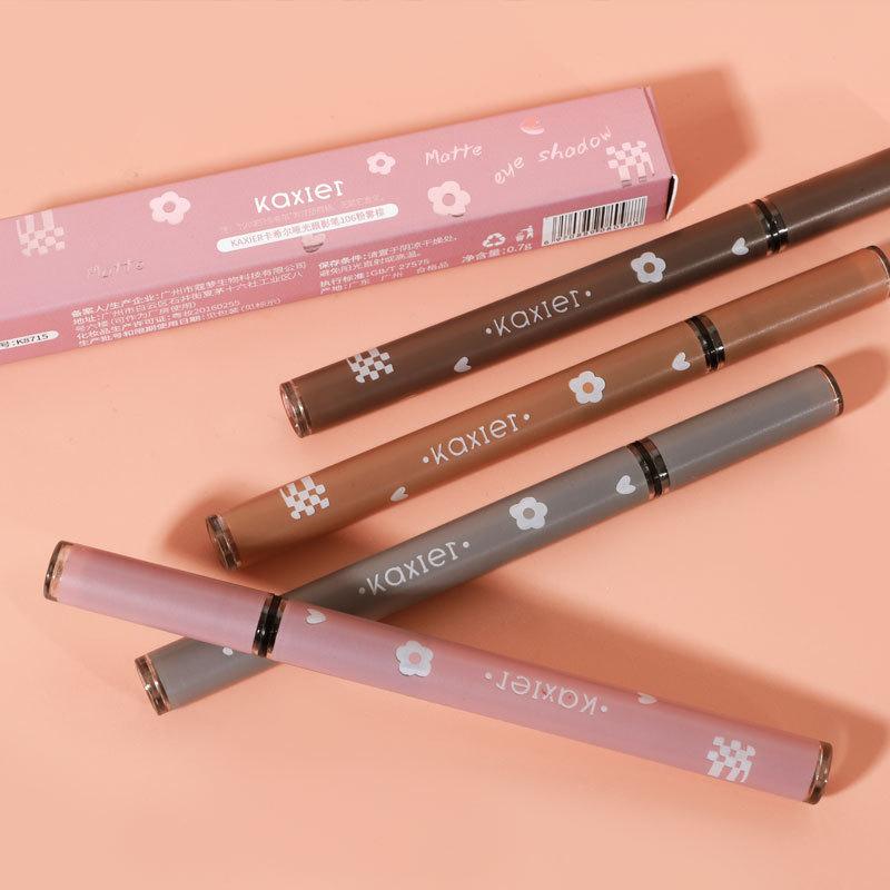 Matte Eyeshadow Pen Mousse Matte Cream Pseudo-no-makeup Nude Silkworm Eyeshadow Pen Brown Makeup