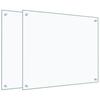 Vidaxl Panele Ochronne Do Kuchni, Przezroczyste 2 Szt. 70X60 Cm, Szkło