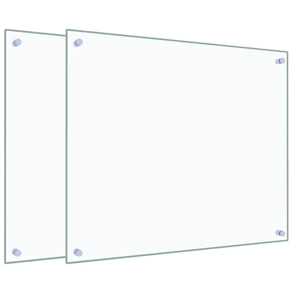 Vidaxl Panele Ochronne Do Kuchni, Przezroczyste 2 Szt. 70X60 Cm, Szkło