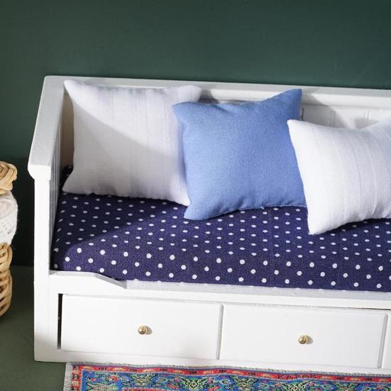 Puppenhaus Sofa Hohe Simulation DIY Dekoration Holz Puppenhaus Sofa Modell Spielzeug für Wohnzimmer Szene