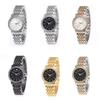 Casual Quartz Wristwatch Alloy Band Ladies Dress Watch Fashion Diamond Inlaid Watch  Women's