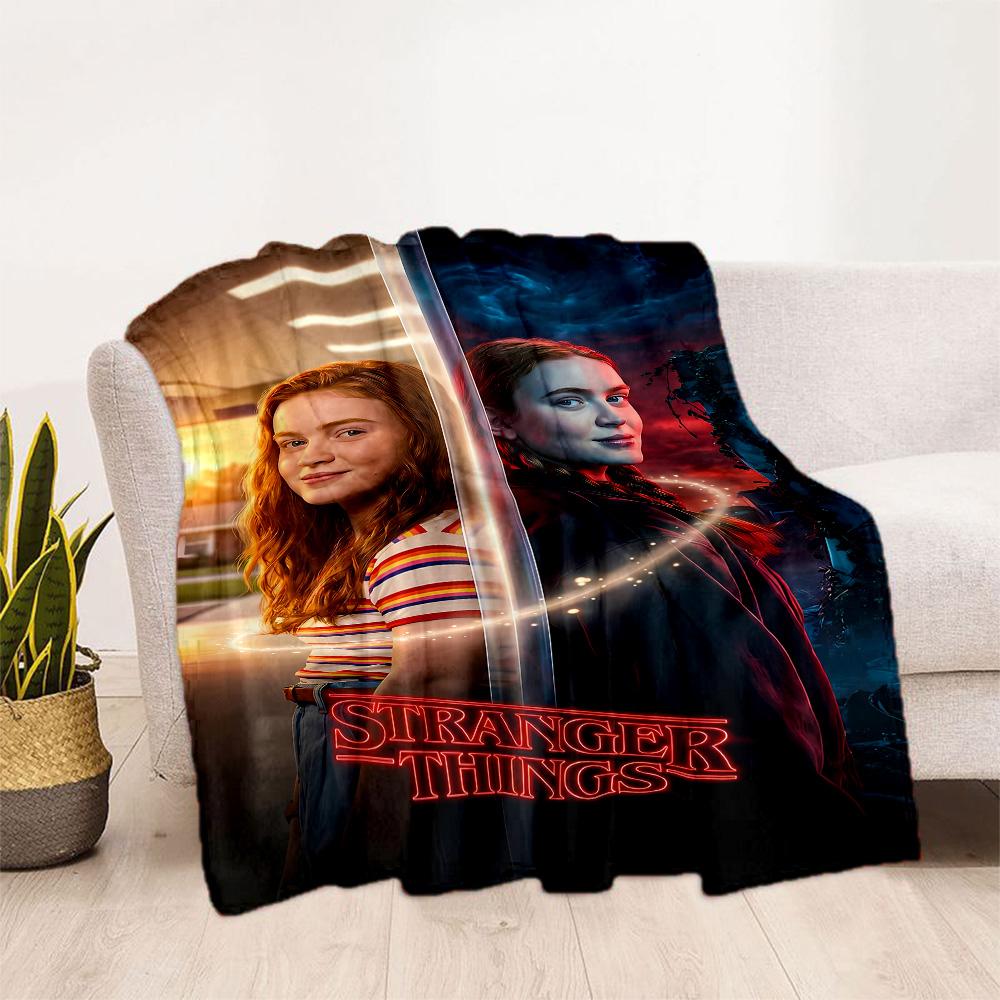 Stranger Things Artwork Suitable Blanket for Offices, Travel, Living Rooms Also a Good Gift for Friends and Family Suitable for All Seasons.