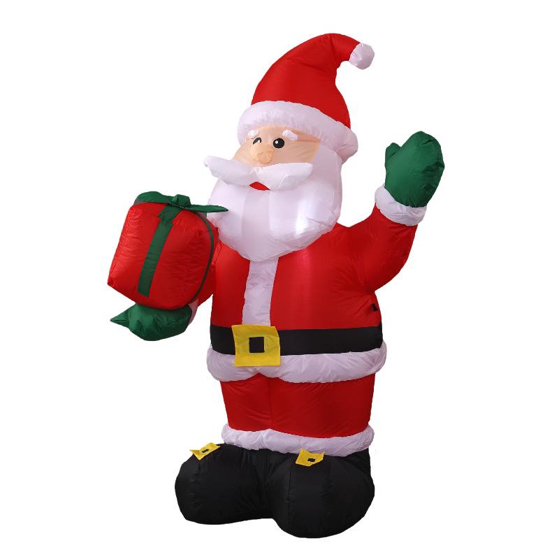 1.35m Inflatable Santa Claus Gift Bag Christmas Yard Decor