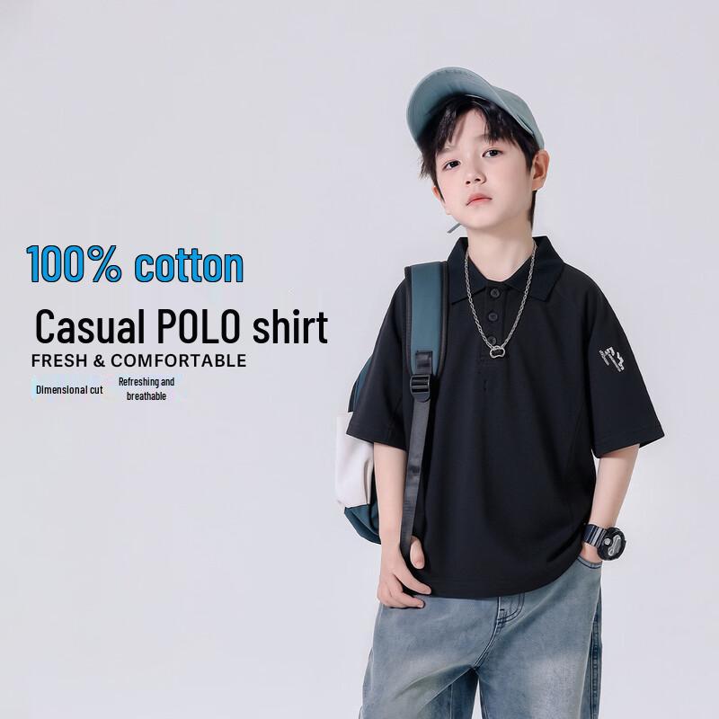 Youyou Fairy Tale Boys Summer Cotton Short Sleeve T-Shirt 160