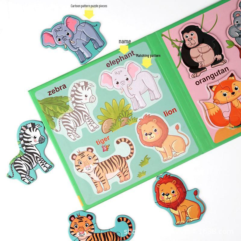 Magnetic Puzzle Board for Kids Ages 1-6: Early Education & Logic Development