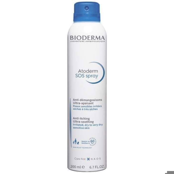 Kløestillende spray - Bioderma - Atoderm SOS - 200ml - Meget tørr hud - Uparfymert