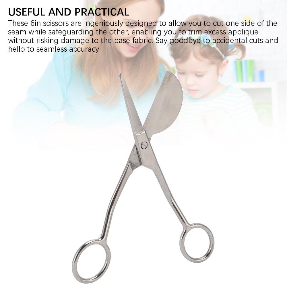 

Curved Offset Handle Applique Scissors Double Bent Handle Tufting Scissors Craft Projects